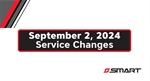 Service Change September 2nd