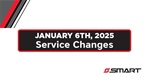 Service Change January 6th