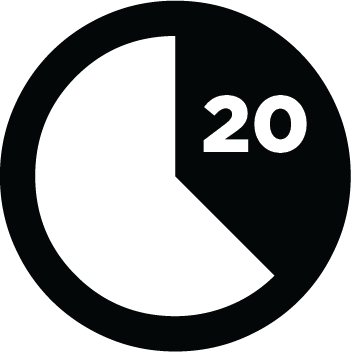 Service every 20 minutes Service every 20 minutes